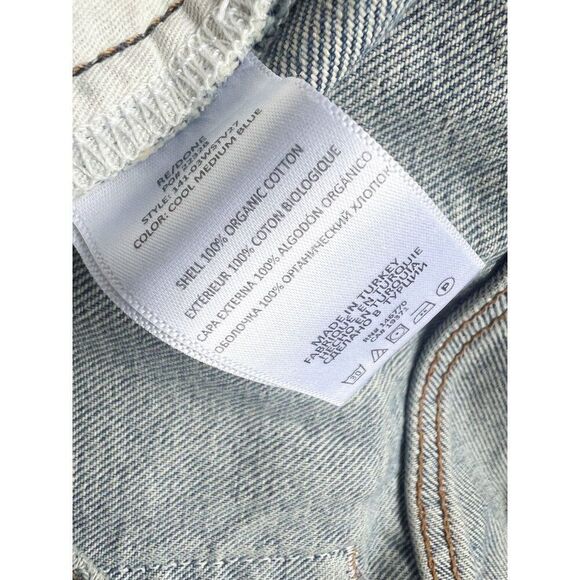 NWT RE/DONE Originals 70's Stove Pipe Jeans in Medium Cool Blue Size 29 Straight - Picture 10 of 10